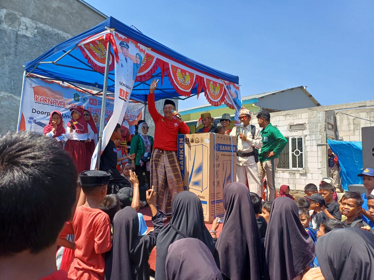 Karnaval Jalan Sehat di Desa Tamalate Takalar Sukses Tarik Ribuan Warga